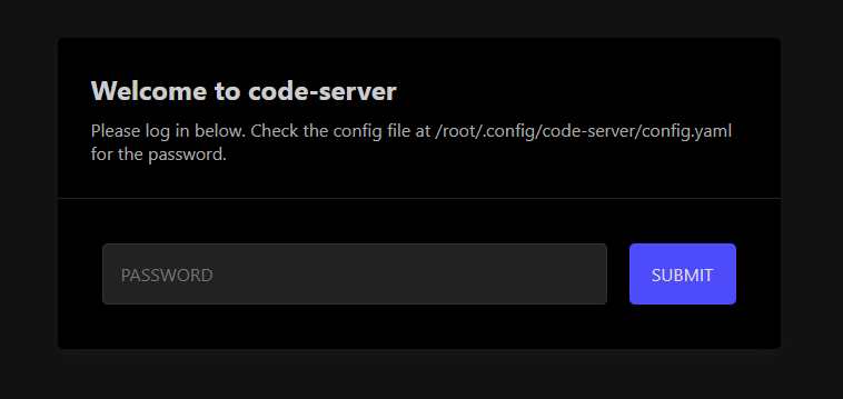 访问code server服务